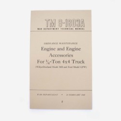 TM 9-1803A Engine Rebuild Manual for Ford GPW and Willys MB