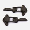 Early Brass Windscreen To Dashboard Clamp Set